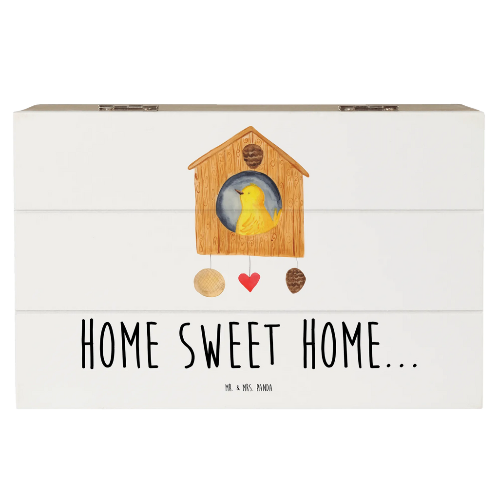 Wooden chest birdhouse Home Dekokiste, Schatulle, Erinnerungskiste, Aufbewahrungsbox, Schatzkiste, Holzkiste, Erinnerungsbox, Geschenkdose, Geschenkbox, XXL, Truhe, Kiste, Tiermotive, Gute Laune, lustige Sprüche, Tiere, Umzug, Geschenk, Vogelhaus, Einzugsgeschenk, Haus, Hausbau, Einzug, Home sweet Home, Vogel