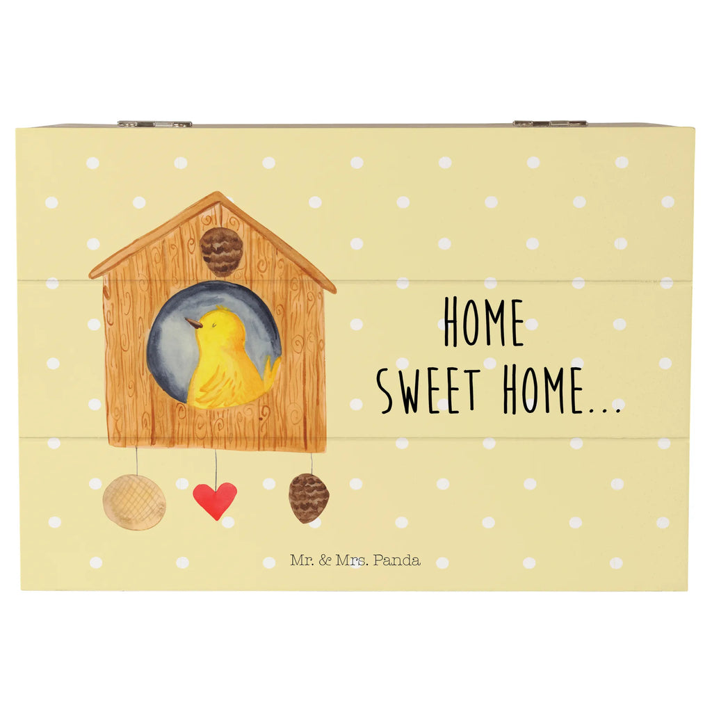 Wooden chest birdhouse Home Dekokiste, Schatulle, Erinnerungskiste, Aufbewahrungsbox, Schatzkiste, Holzkiste, Erinnerungsbox, Geschenkdose, Geschenkbox, XXL, Truhe, Kiste, Tiermotive, Gute Laune, lustige Sprüche, Tiere, Umzug, Geschenk, Vogelhaus, Einzugsgeschenk, Haus, Hausbau, Einzug, Home sweet Home, Vogel