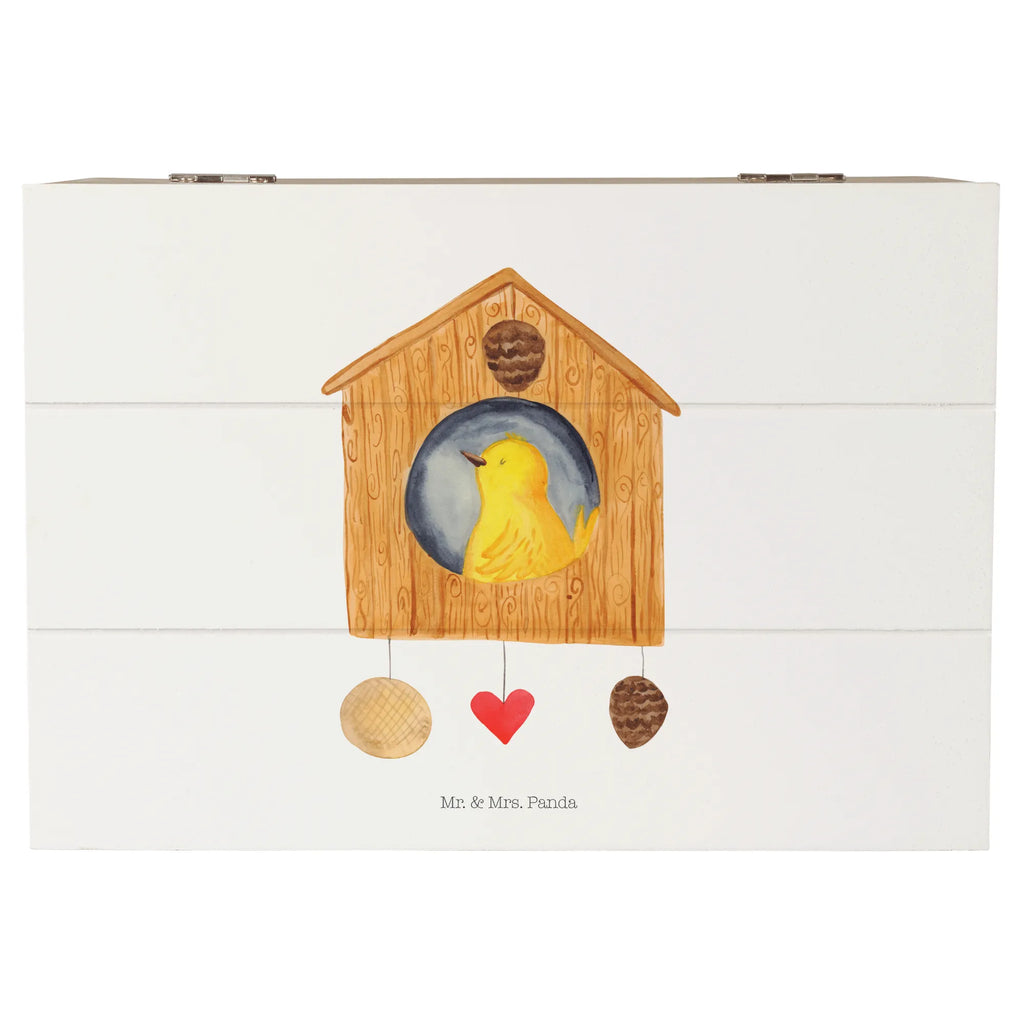Wooden chest birdhouse Home Dekokiste, Schatulle, Erinnerungskiste, Aufbewahrungsbox, Schatzkiste, Holzkiste, Erinnerungsbox, Geschenkdose, Geschenkbox, XXL, Truhe, Kiste, Tiermotive, Gute Laune, lustige Sprüche, Tiere, Umzug, Geschenk, Vogelhaus, Einzugsgeschenk, Haus, Hausbau, Einzug, Home sweet Home, Vogel