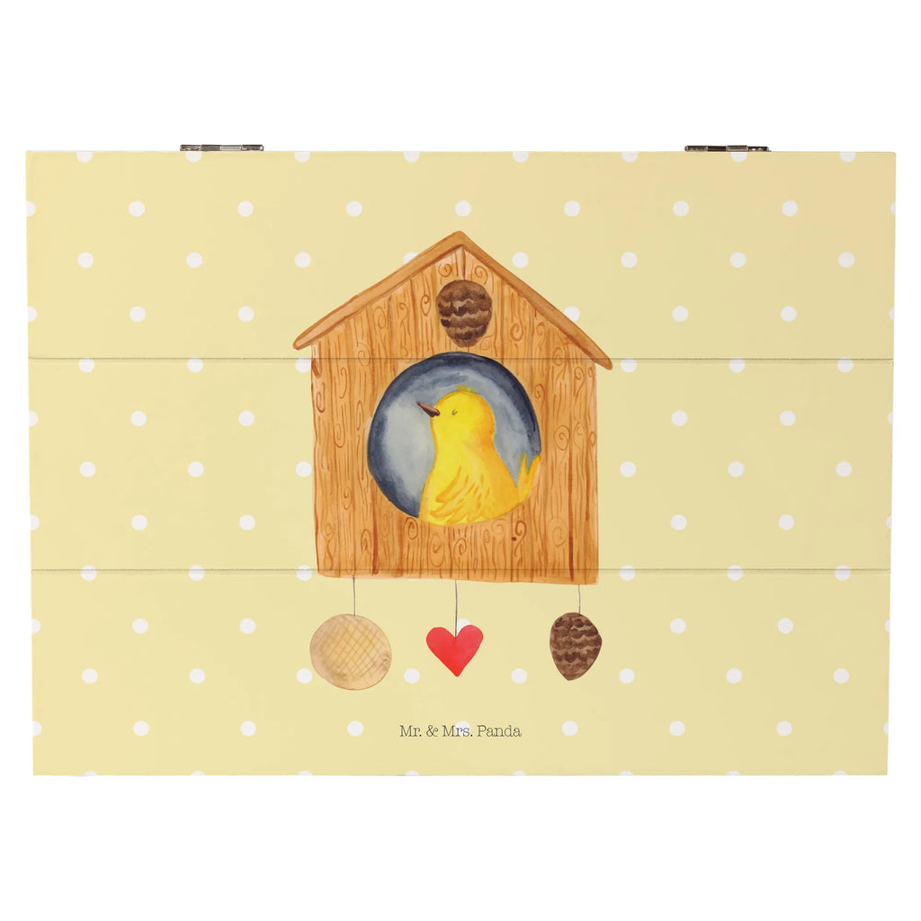 Wooden chest birdhouse Home Dekokiste, Schatulle, Erinnerungskiste, Aufbewahrungsbox, Schatzkiste, Holzkiste, Erinnerungsbox, Geschenkdose, Geschenkbox, XXL, Truhe, Kiste, Tiermotive, Gute Laune, lustige Sprüche, Tiere, Umzug, Geschenk, Vogelhaus, Einzugsgeschenk, Haus, Hausbau, Einzug, Home sweet Home, Vogel