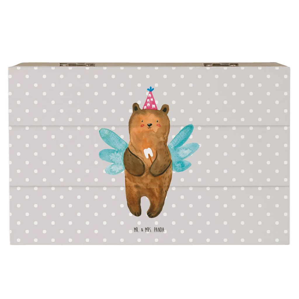 Holzkiste Zahnfee Bär Aufbewahrungsbox, Kiste, Geschenkbox, Schatzkiste, Schatulle, Dekokiste, Geschenkdose, Erinnerungskiste, Truhe, Holzkiste, XXL, Erinnerungsbox, Bär, Teddy, Teddybär, Erster Zahn, Zahnfee, Fee, Milchzahn