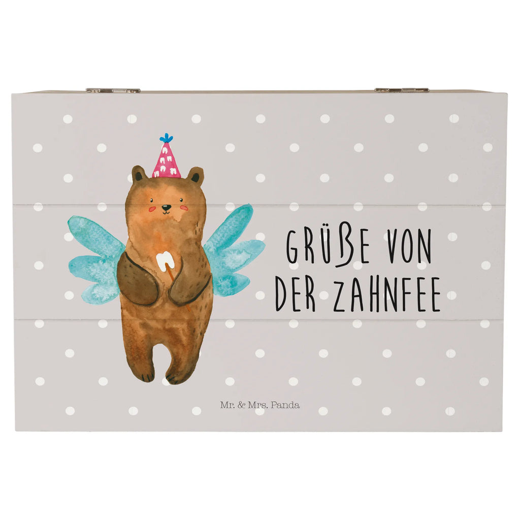 Holzkiste Zahnfee Bär Aufbewahrungsbox, Kiste, Geschenkbox, Schatzkiste, Schatulle, Dekokiste, Geschenkdose, Erinnerungskiste, Truhe, Holzkiste, XXL, Erinnerungsbox, Bär, Teddy, Teddybär, Erster Zahn, Zahnfee, Fee, Milchzahn