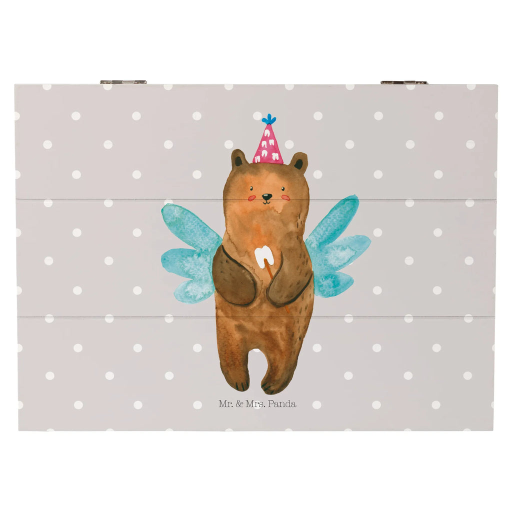 Holzkiste Zahnfee Bär Aufbewahrungsbox, Kiste, Geschenkbox, Schatzkiste, Schatulle, Dekokiste, Geschenkdose, Erinnerungskiste, Truhe, Holzkiste, XXL, Erinnerungsbox, Bär, Teddy, Teddybär, Erster Zahn, Zahnfee, Fee, Milchzahn