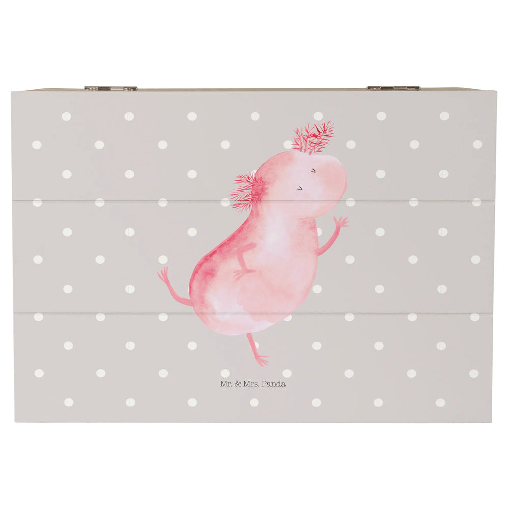 Wooden chest axolotl Dance storage box, memory box, XXL, chest, decorative box, casket, box, Wooden box, treasure chest, Axolotl, Axelotl, marine animals, Mexican walking fish, salamander, stars, amphibians, best friend, girlfriend, roof damage, axolot, crazy, tailfish