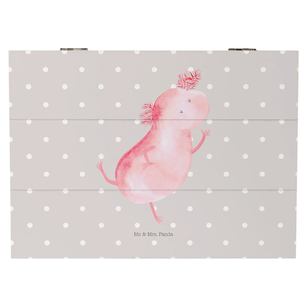 Wooden chest axolotl Dance storage box, memory box, XXL, chest, decorative box, casket, box, Wooden box, treasure chest, Axolotl, Axelotl, marine animals, Mexican walking fish, salamander, stars, amphibians, best friend, girlfriend, roof damage, axolot, crazy, tailfish