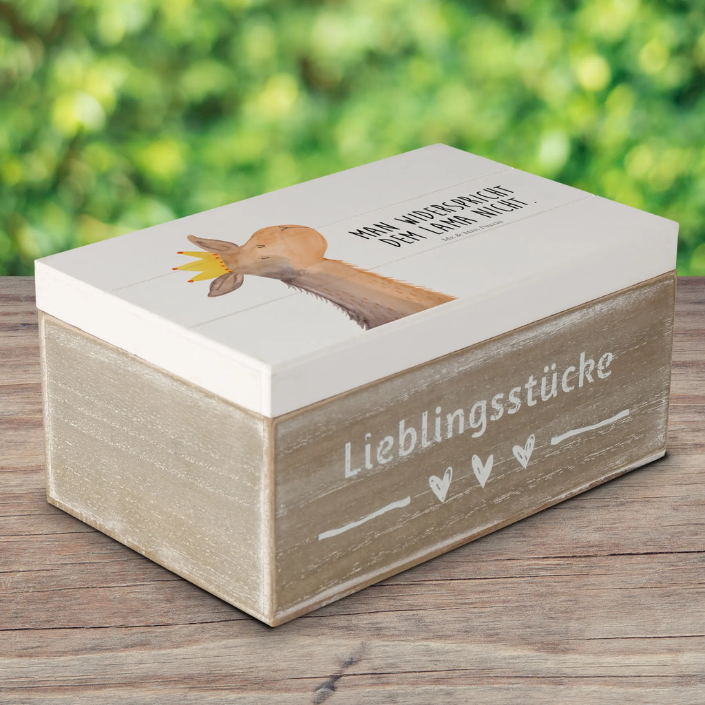 Holzkiste Lamakopf König Aufbewahrungsbox, Truhe, Dekokiste, Geschenkbox, Geschenkdose, Schatzkiste, Holzkiste, XXL, Erinnerungsbox, Kiste, Erinnerungskiste, Schatulle, Lama, Alpaka, Abi, Chef, Königin, Papa, Abitur, König, Vorgesetzter, Mama, Büro Kollege, Lamas, Kollegin, Freundin