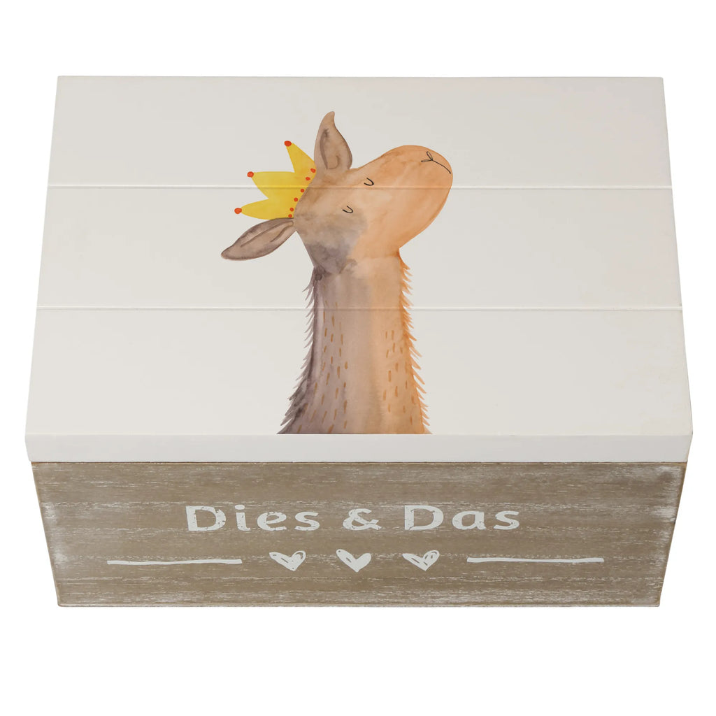 Holzkiste Lamakopf König Aufbewahrungsbox, Truhe, Dekokiste, Geschenkbox, Geschenkdose, Schatzkiste, Holzkiste, XXL, Erinnerungsbox, Kiste, Erinnerungskiste, Schatulle, Lama, Alpaka, Abi, Chef, Königin, Papa, Abitur, König, Vorgesetzter, Mama, Büro Kollege, Lamas, Kollegin, Freundin