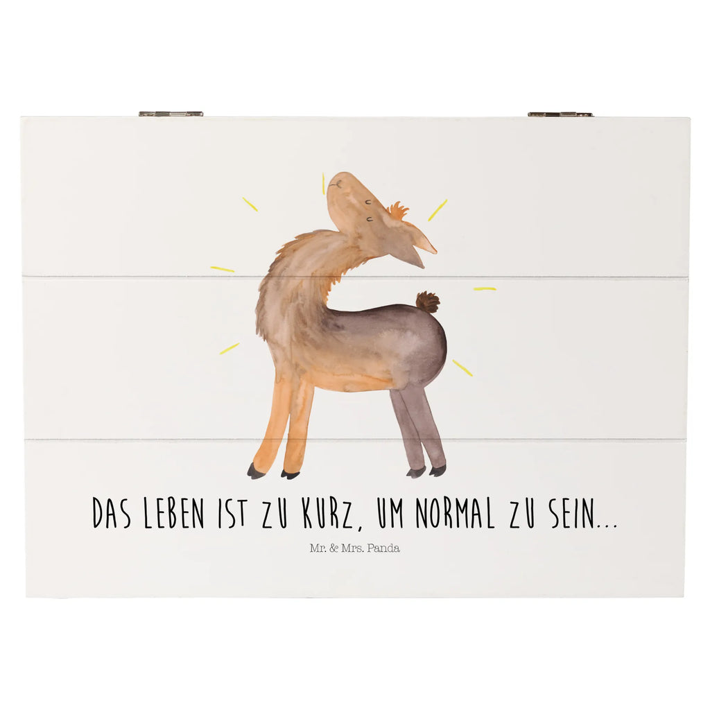 Skrzynia drewniana lama Dumny Lama, Alpaka