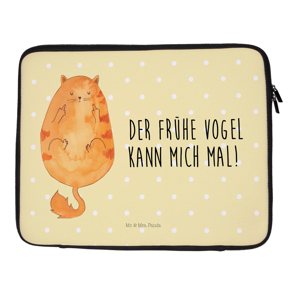 Notebook Tasche Katze Frühaufsteher