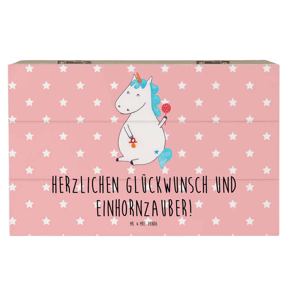 Holzkiste Einhorn Baby