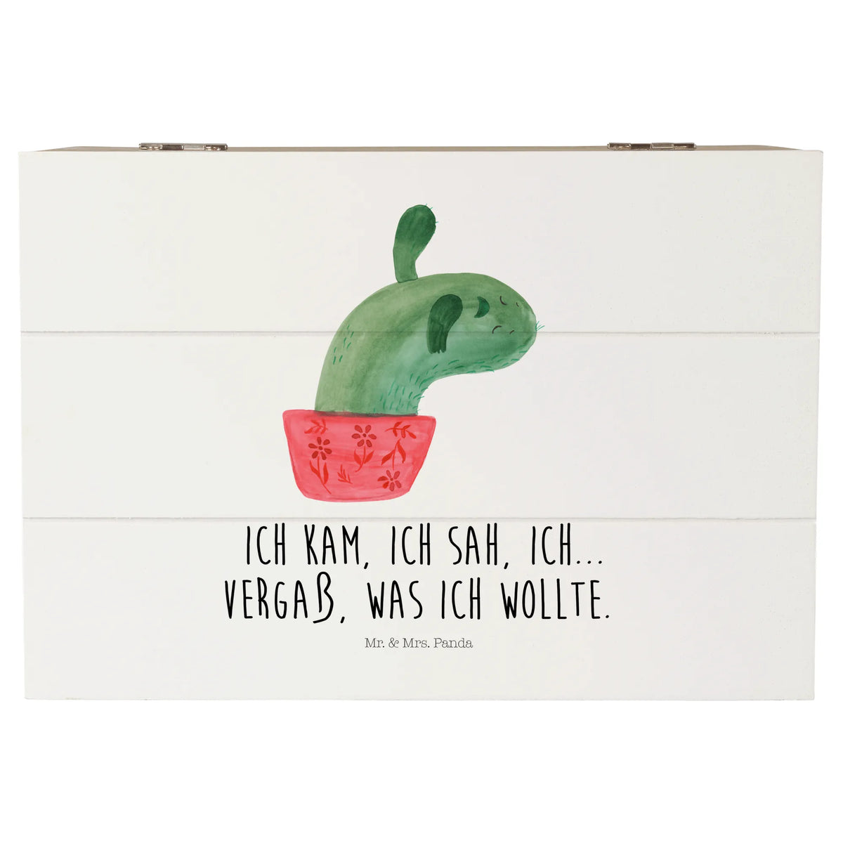 Skrzynia drewniana kaktus Mama