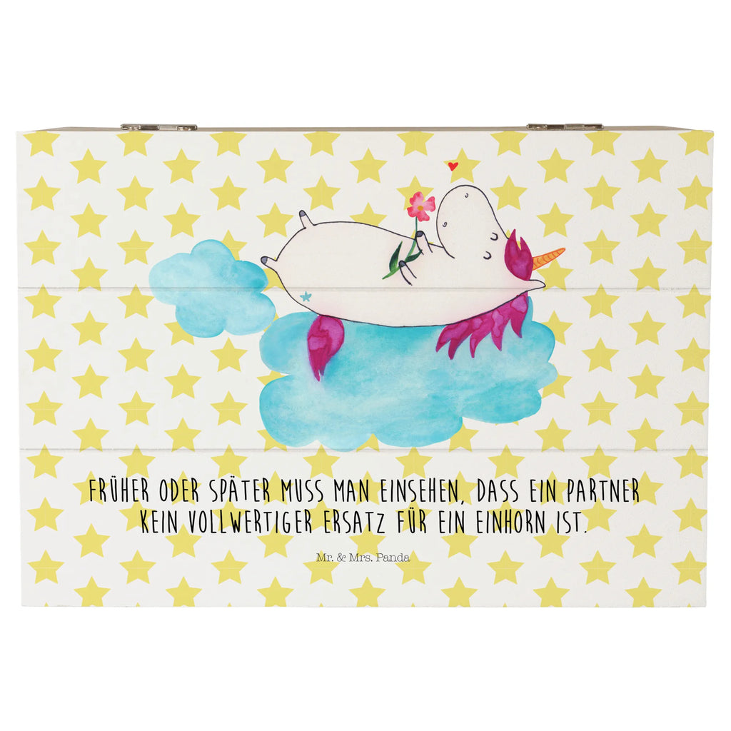 Holzkiste Einhorn verliebt auf Wolke Erinnerungskiste, Holzkiste, Kiste, Aufbewahrungsbox, Schatzkiste, Schatulle, Dekokiste, Geschenkdose, Erinnerungsbox, Truhe, Geschenkbox, XXL, Einhorn, Einhörner, Einhorn Deko, Unicorn, Liebesbeweis, Liebe, Wolke, Freundin, verliebt