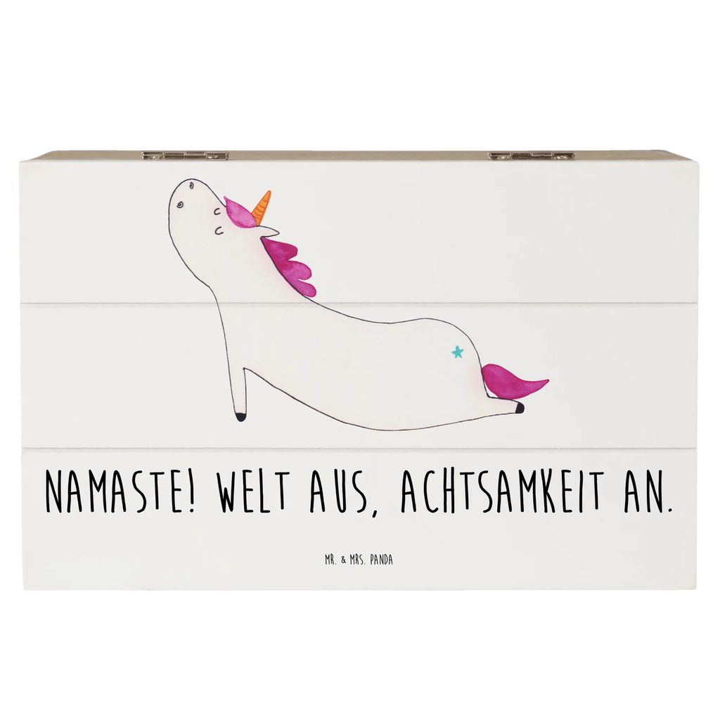 Holzkiste Einhorn Yoga Geschenkbox, Geschenkdose, Schatulle, XXL, Erinnerungskiste, Erinnerungsbox, Kiste, Truhe, Schatzkiste, Dekokiste, Aufbewahrungsbox, Holzkiste, Einhorn, Einhörner, Einhorn Deko, Unicorn, Achtsamkeit, Joga, süß, Namaste, Entspannung, Yogamatte, witzig, Yoga, Sport, lustig