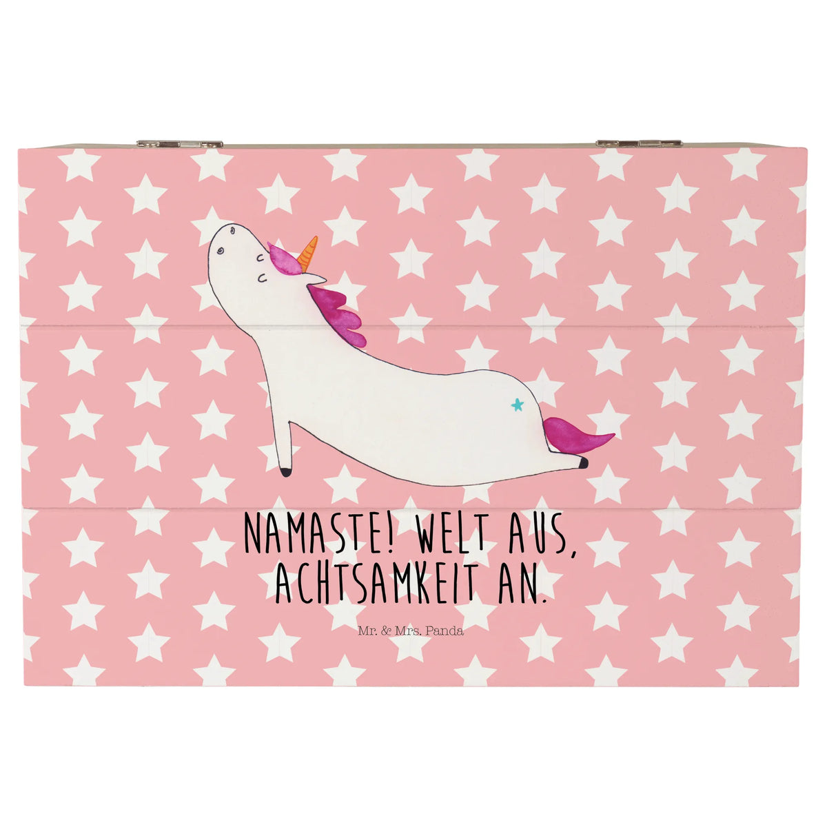 Holzkiste Einhorn Yoga