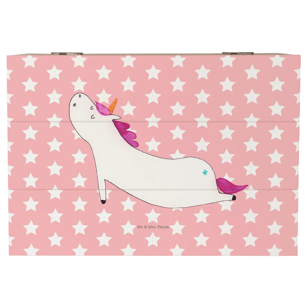 Holzkiste Einhorn Yoga Geschenkbox, Geschenkdose, Schatulle, XXL, Erinnerungskiste, Erinnerungsbox, Kiste, Truhe, Schatzkiste, Dekokiste, Aufbewahrungsbox, Holzkiste, Einhorn, Einhörner, Einhorn Deko, Unicorn, Achtsamkeit, Joga, süß, Namaste, Entspannung, Yogamatte, witzig, Yoga, Sport, lustig
