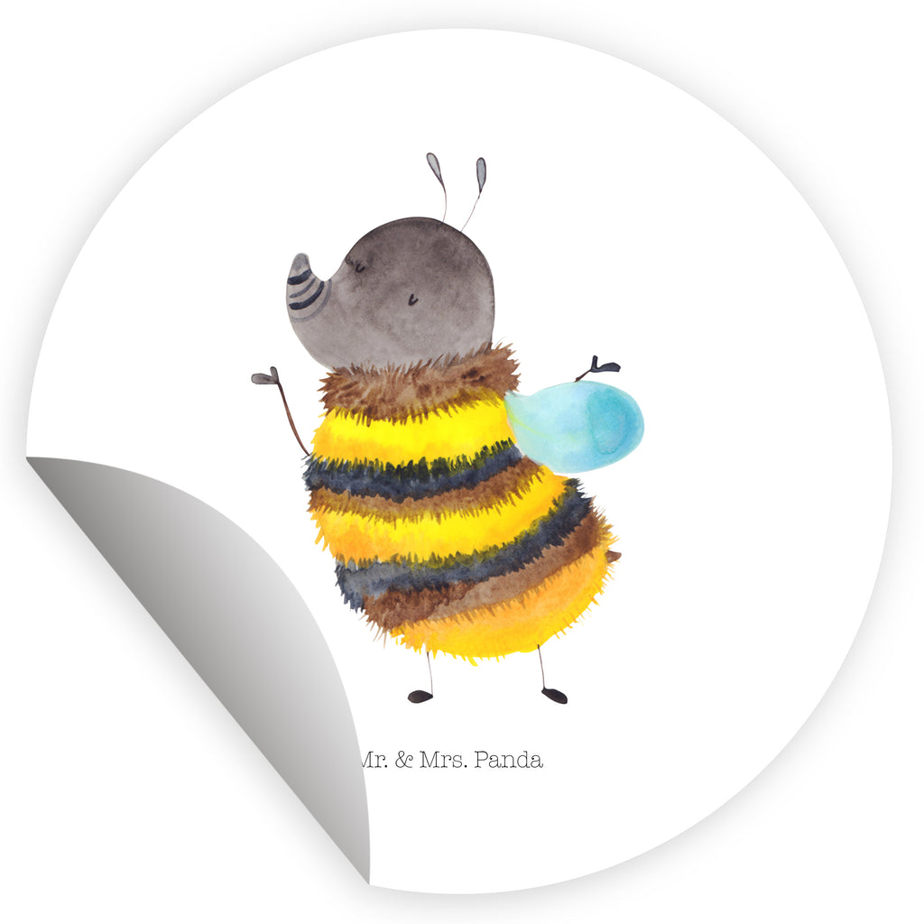 Rund Aufkleber Hummel flauschig Sticker, Aufkleber, Etikett, Tiermotive, Gute Laune, lustige Sprüche, Tiere, Hummel, Flauschig, Biene, Blume, Natur
