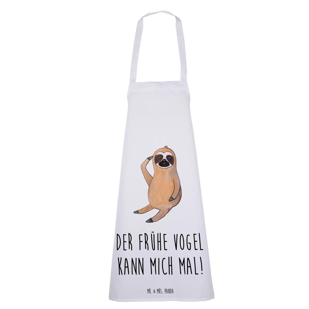 Apron sloth Bird apron, baking, cooking apron, baking apron, Cooking, grill apron, kitchen apron, Sloth, sloth, trend animal, favourite animal, lazy, early bird, the early bird, morning grumbler, early riser