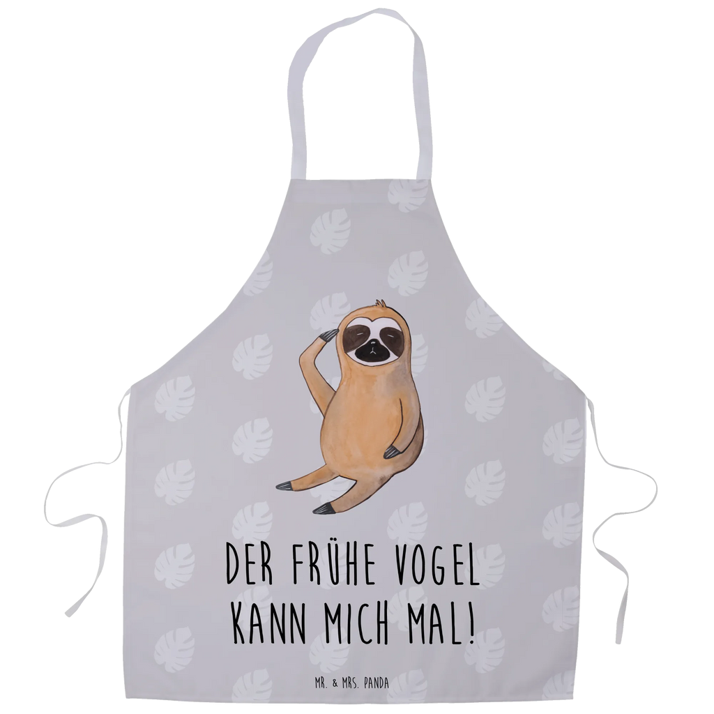 Apron sloth Bird apron, baking, cooking apron, baking apron, Cooking, grill apron, kitchen apron, Sloth, sloth, trend animal, favourite animal, lazy, early bird, the early bird, morning grumbler, early riser