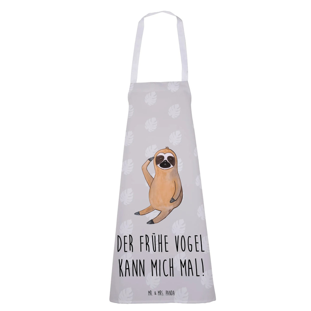 Apron sloth Bird apron, baking, cooking apron, baking apron, Cooking, grill apron, kitchen apron, Sloth, sloth, trend animal, favourite animal, lazy, early bird, the early bird, morning grumbler, early riser