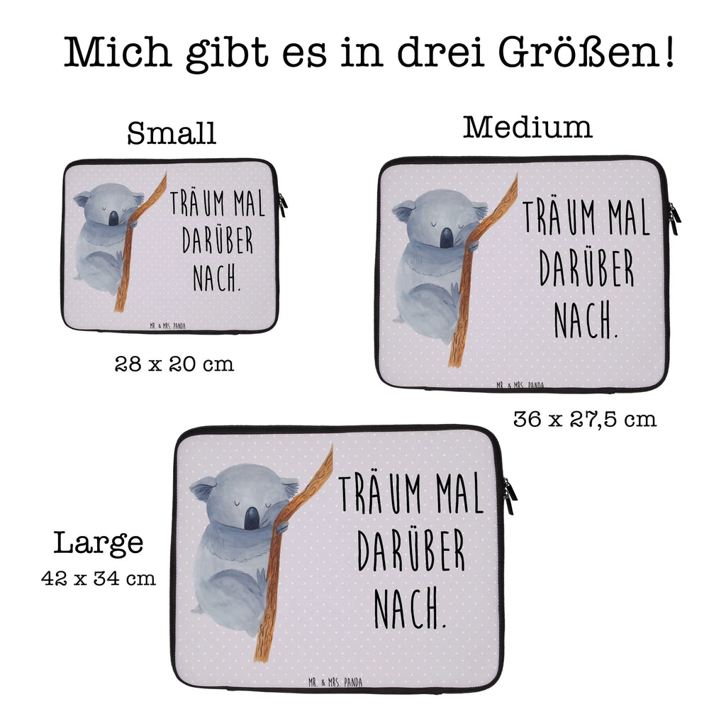 Laptop Bag koala small animals, cute, funny, cute animal motives, hand drawn, small world, funny sayings, good mood, happy, gifts, gift ideas, special gifts, animal lover, card, koala bear, Koala, sleeping, dream, bear, bedroom, dreamland