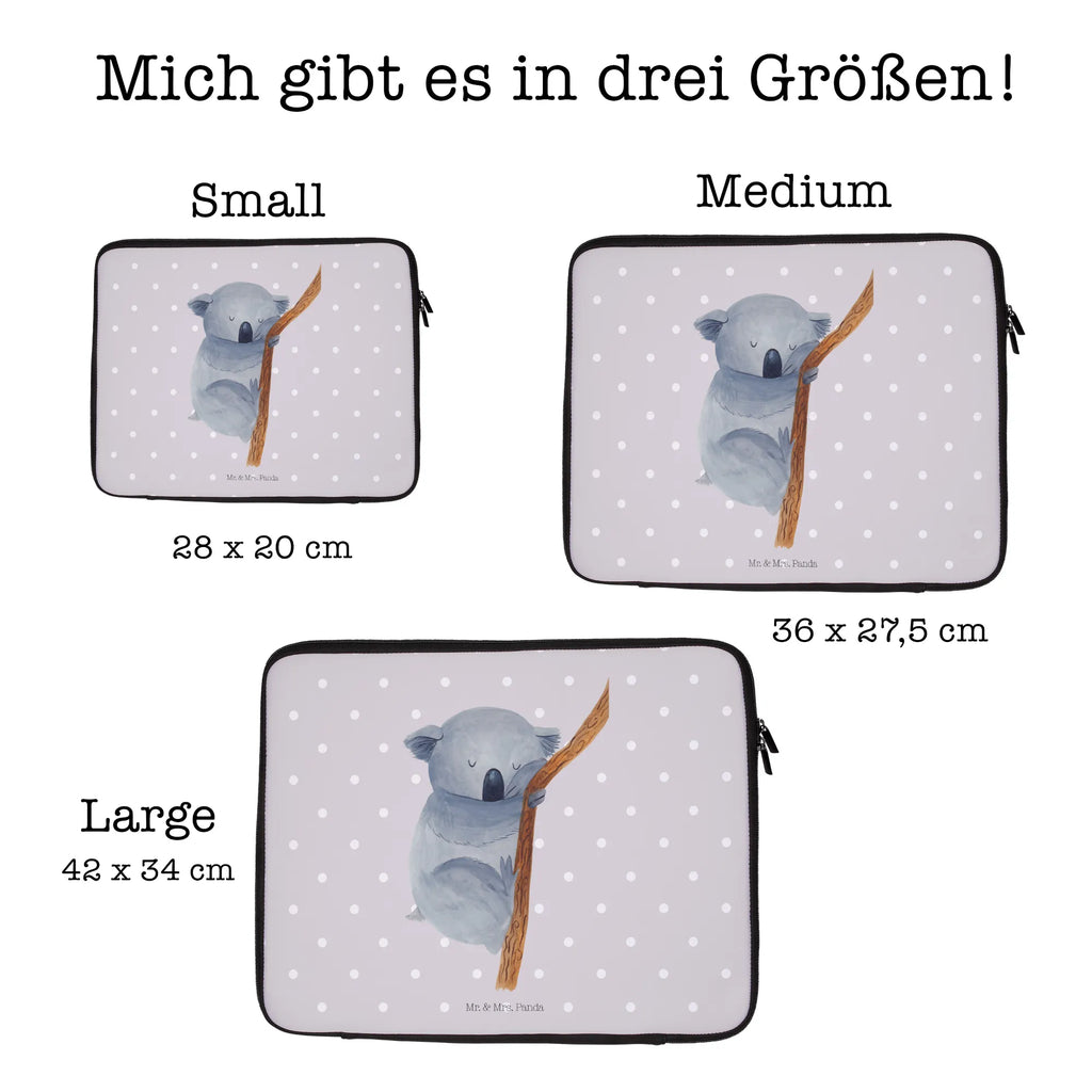 Laptop Bag koala small animals, cute, funny, cute animal motives, hand drawn, small world, funny sayings, good mood, happy, gifts, gift ideas, special gifts, animal lover, card, koala bear, Koala, sleeping, dream, bear, bedroom, dreamland