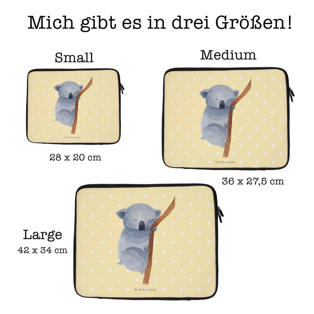 Laptop Bag koala small animals, cute, funny, cute animal motives, hand drawn, small world, funny sayings, good mood, happy, gifts, gift ideas, special gifts, animal lover, card, koala bear, Koala, sleeping, dream, bear, bedroom, dreamland