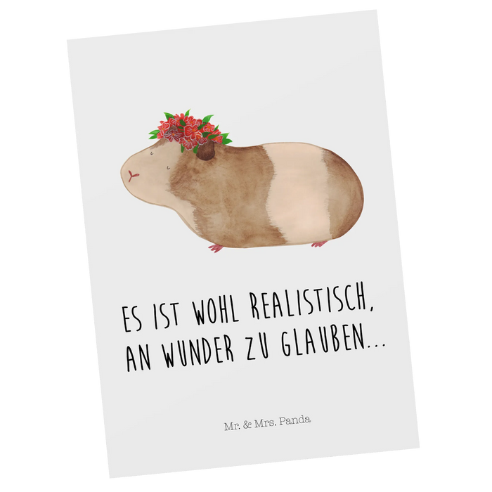 Postkarte Meerschweinchen Weisheit