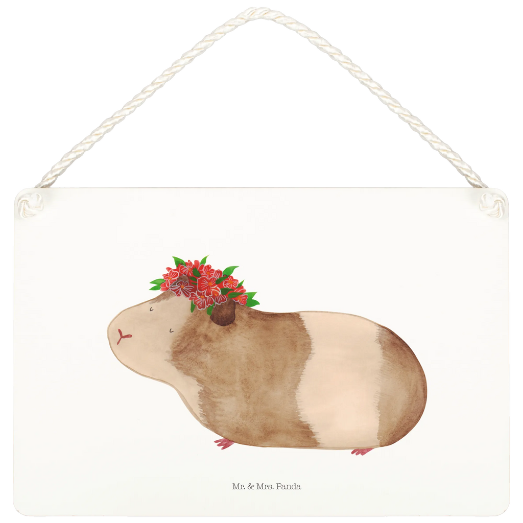 Decorative sign Guinea pig wisdom small animals, cute, funny, cute animal motives, hand drawn, small world, funny sayings, good mood, happy, gifts, gift ideas, special gifts, animal lover, card, meerie, motivation, flower child, wonder, wisdom, Meeries, wonderland, guinea pig, reality, saying