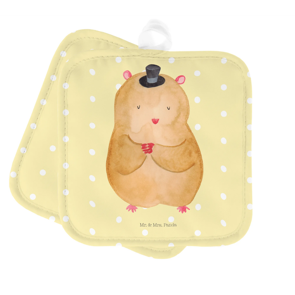 2-elementowy zestaw podkładek pod garnki Chomik kapelusz Topfuntersetzer, Topflappenset, Topflappen 2er Set, Topflappen Set, Topfhandschuhe, Topflappen, topfhalter, 2er Set Topflappen, Lustige Sprüche, Tiere, Tiermotive, Gute Laune, Magier, Zylinder, Hut, Zwerghamster, Zauberer, Hamster