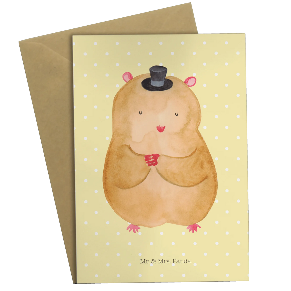 Grußkarte Hamster Hut Karte, Einladungskarte, Grußkarte, Glückwunschkarte, Ansichtskarten, Geburtstagskarte, Klappkarte, Hochzeitskarte, Tiermotive, Gute Laune, lustige Sprüche, Tiere, Zwerghamster, Hut, Magier, Zauberer, Hamster, Zylinder
