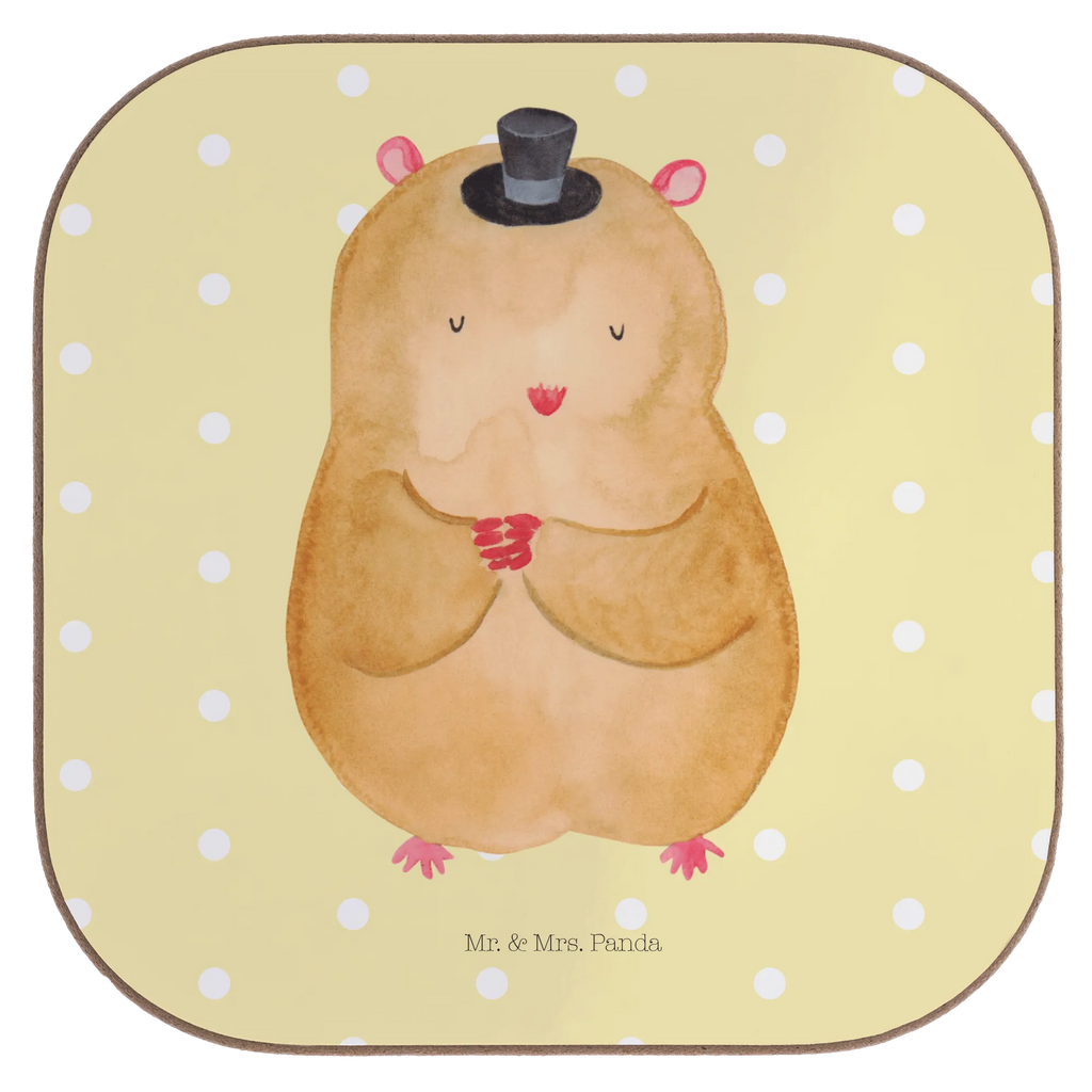 Square coaster hamster cap Untersetzer aus Holz, Untersetzer für Gläser, Tassen Untersetzer, Getränkeuntersetzer, Untersetzer Design, Glasuntersetzer, Korkuntersetzer, Holzuntersetzer, Untersetzer Holz, Bierdeckel, Untersetzer Gläser, Untersetzer, Tiermotive, Gute Laune, lustige Sprüche, Tiere, Zylinder, Magier, Zauberer, Zwerghamster, Hut, Hamster