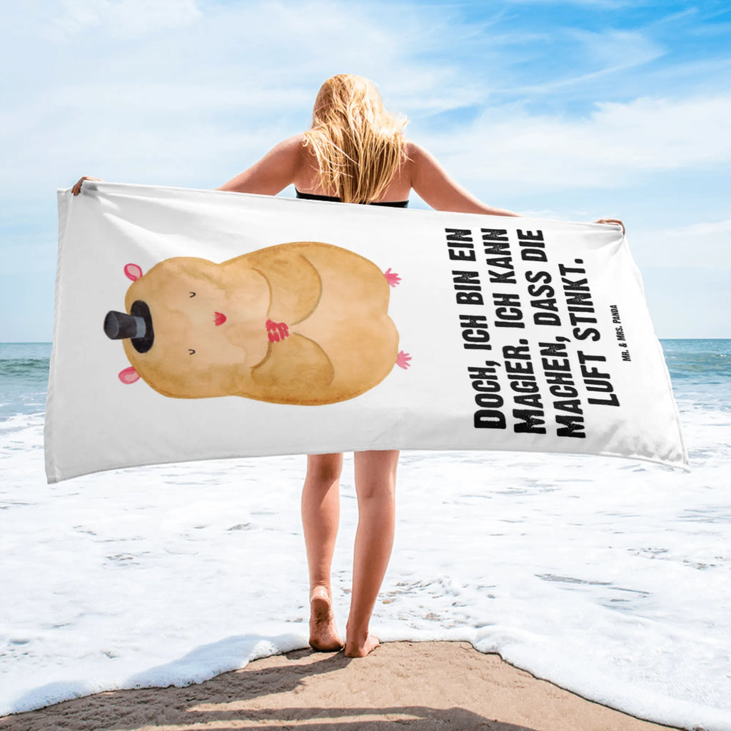 XL ręcznik kąpielowy Chomik kapelusz Motywy zwierzęce, dobra energia, zabawne powiedzonka, zwierzęta