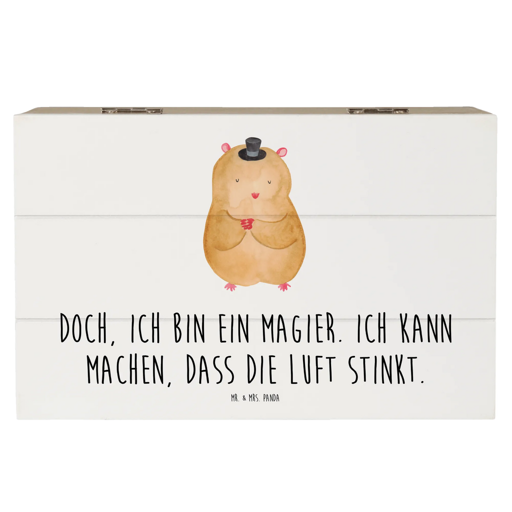 Skrzynia drewniana Chomik kapelusz Motywy zwierzęce, dobra energia, zabawne powiedzonka, zwierzęta