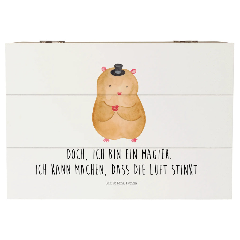 Skrzynia drewniana Chomik kapelusz Motywy zwierzęce, dobra energia, zabawne powiedzonka, zwierzęta