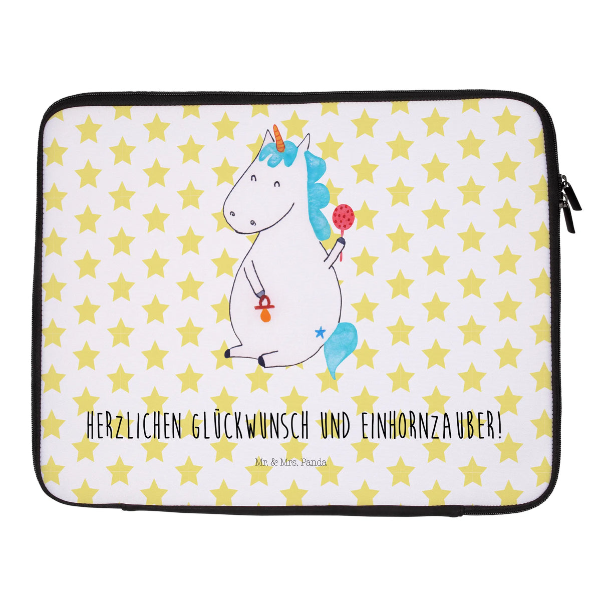 Notebook Tasche Einhorn Baby Notebook Tasche, Laptop, Computertasche, Tasche, Notebook-Tasche, Notebook-Reisehülle, Notebook Schutz, Einhorn, Einhörner, Einhorn Deko, Pegasus, Unicorn, Mutter, Geburt, Geburtstag, erstes Kind, Baby, Babyglück, Nachwuchs, Eltern, Party, Kind, Schnuller