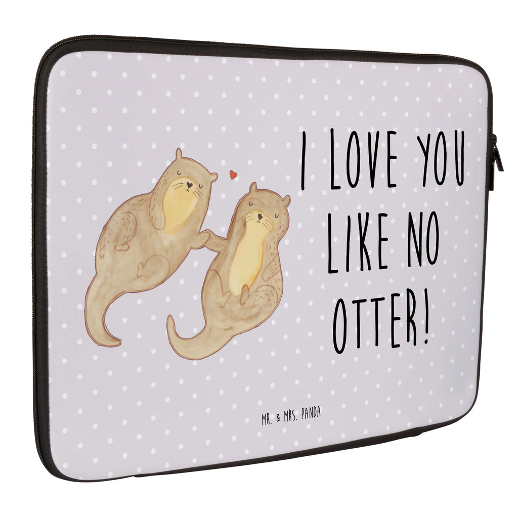 Laptop Bag otter holding hands otter, marten, sea otter, European otter, water mammal, aquatic animal, baby otter, predator, water, otter gifts, animal lover, gift ideas for animal lovers, animal, mammal, water animal, gifts for people in love, Otter Sea Otter Lake Otter
