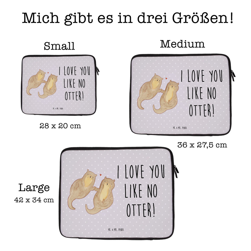 Laptop Bag otter holding hands otter, marten, sea otter, European otter, water mammal, aquatic animal, baby otter, predator, water, otter gifts, animal lover, gift ideas for animal lovers, animal, mammal, water animal, gifts for people in love, Otter Sea Otter Lake Otter