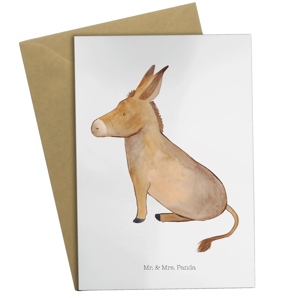 Greetings card Donkey Geburtstagskarte, Hochzeitskarte, Klappkarte, Glückwunschkarte, Grußkarte, Karte, Einladungskarte, Ansichtskarten, Tiermotive, Gute Laune, lustige Sprüche, Tiere, Lebensmut, positive gedanken, Lebensziel, erfolg, Weisheit, tapferkeit, Mut, Esel, Lebensglück, Ziel, zuversicht