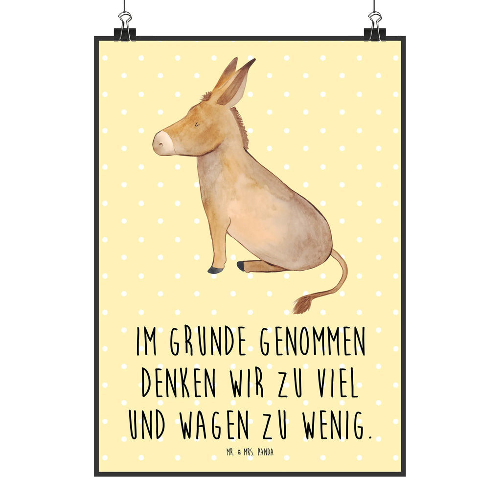 Plakat Osioł Wanddeko Bild, Raumdekoration, Kunstdruck, Designposter, Bild, Poster, Wandposter, Kinderposter, Küchenposter, Wanddeko, Posterdruck, Wanddekoration, Mr. & Mrs. Panda Poster, Handgemaltes Poster, Tiermotive, Gute Laune, lustige Sprüche, Tiere, Weisheit, positive gedanken, Ziel, Esel, Lebensziel, Lebensglück, Lebensmut, tapferkeit, Mut, zuversicht, erfolg