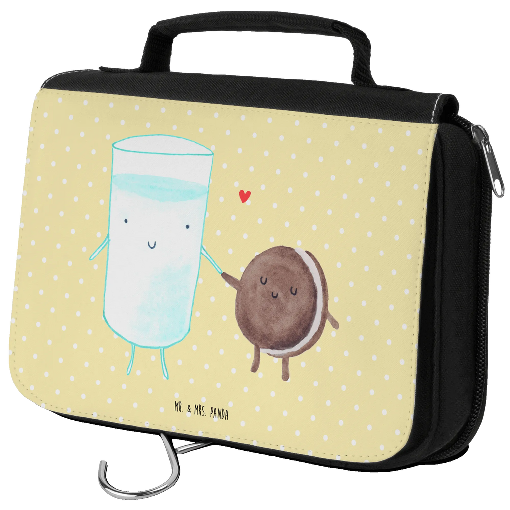 Wash bag milk biscuit Schminkbeutel, Reisebeutel, hygienetasche, hygienebeutel, beautycase, Waschbeutel, Kosmetiktasche, Necessaire, Kulturbeutel Waschbar, Kulturtasche, Waschtasche, badtasche, Toilettentasche, Schminktasche, Kulturbeutel, Lustige Sprüche, Tiere, Tiermotive, Gute Laune, Milch, Kaffee, Romantisch, Milk, Perfektes Paar, Motiv Süß, Keks, Einladung Frühstück, Cookie, Kekse