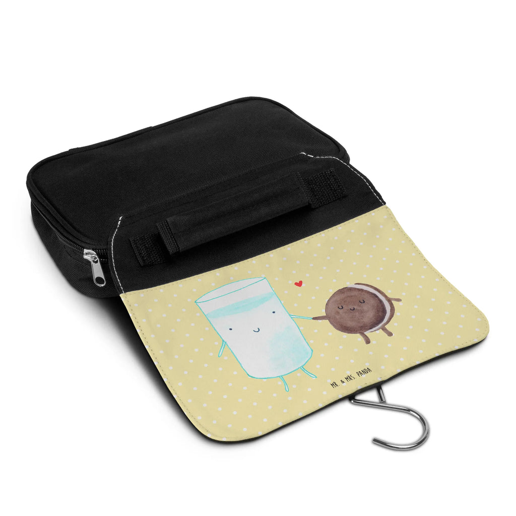 Wash bag milk biscuit Schminkbeutel, Reisebeutel, hygienetasche, hygienebeutel, beautycase, Waschbeutel, Kosmetiktasche, Necessaire, Kulturbeutel Waschbar, Kulturtasche, Waschtasche, badtasche, Toilettentasche, Schminktasche, Kulturbeutel, Lustige Sprüche, Tiere, Tiermotive, Gute Laune, Milch, Kaffee, Romantisch, Milk, Perfektes Paar, Motiv Süß, Keks, Einladung Frühstück, Cookie, Kekse