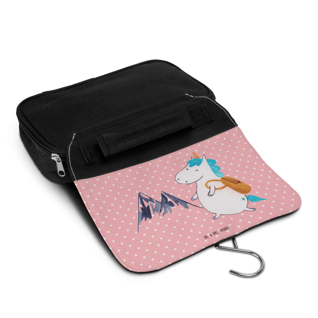 Wash bag unicorn climber To hang up, Cosmetic bag, Wash bag, Gentlemen, Toilet bag, Ladies, unicorn, unicorns, vacation, adventurer, explorer, english, adventure, mountains, world trip, mountaineer, world traveler, Einhorn, travel