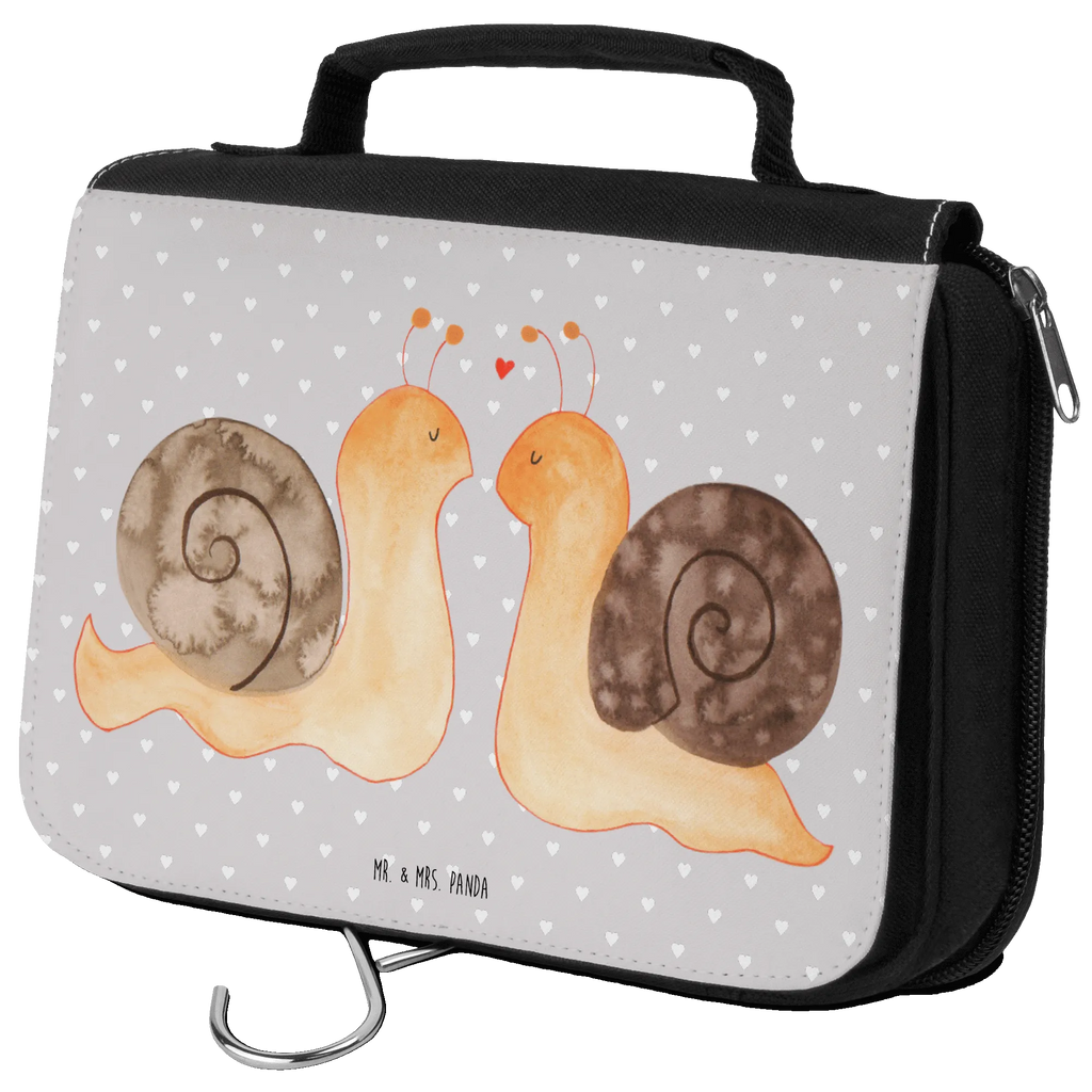 Wash bag Snails in love To hang up, Ladies, Wash bag, Cosmetic bag, Gentlemen, Toilet bag, Love, Loving, Two, Together, Marriage, Engagement, Proposal of marriage, Love gift, gift for her, gift for him, anniversary gift