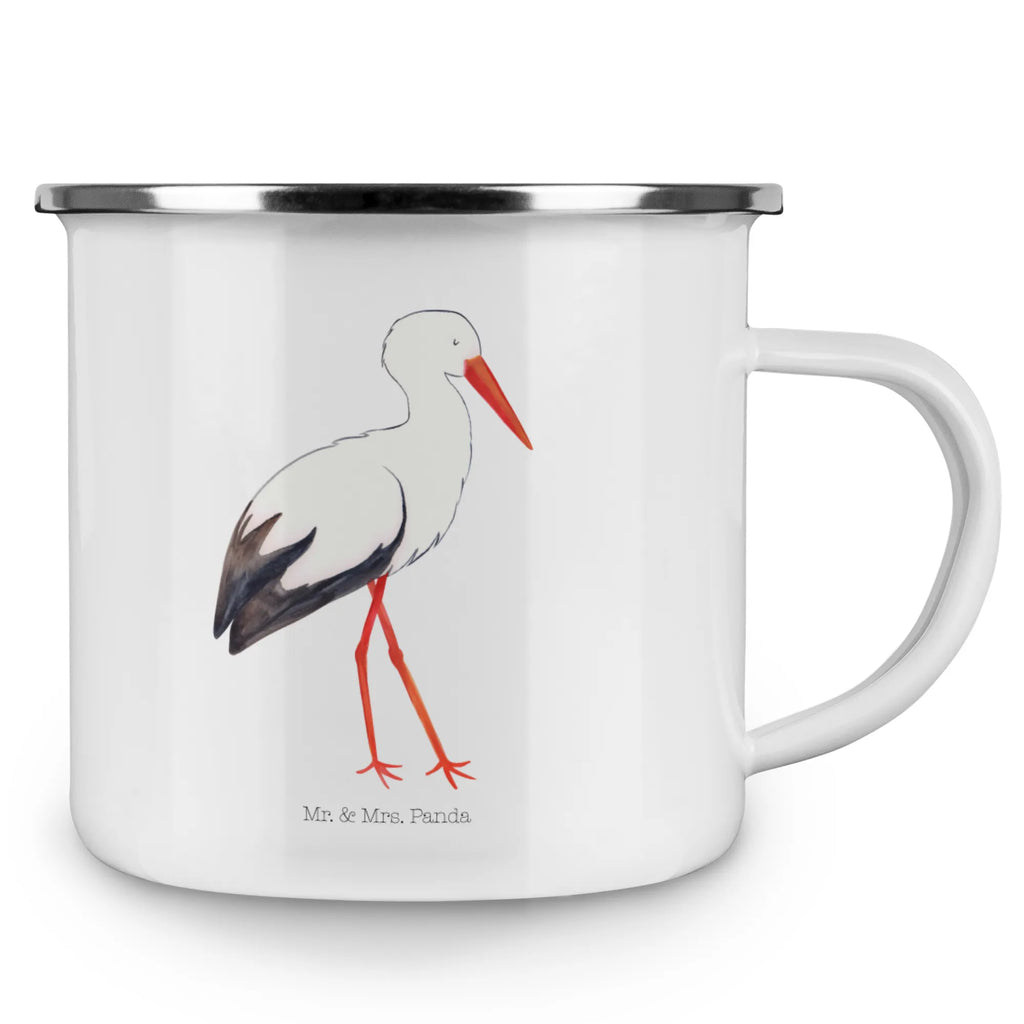 Enamel camping mug Stork Trinkbecher, reisetasse, blechbecher, Pott, metallbecher, wanderbecher, Emailletasse, Tasse, Teetasse, Becher, Campingtasse, emaillebecher, Tasse Emaille, Emaille Tasse, Campingbecher, Kaffeebecher, Metalltasse, Kaffeetasse, becher emaille, Reisebecher, wandertasse, Teebecher, Blechtasse, Emaille Becher, Tiere, Tiermotive, Gute Laune, Lustige Sprüche, Babybauch, Baby, Mütter, Mutter, Schwangerschaft, Storch, Mutter Werden, Störche, Schwanger, Geburt