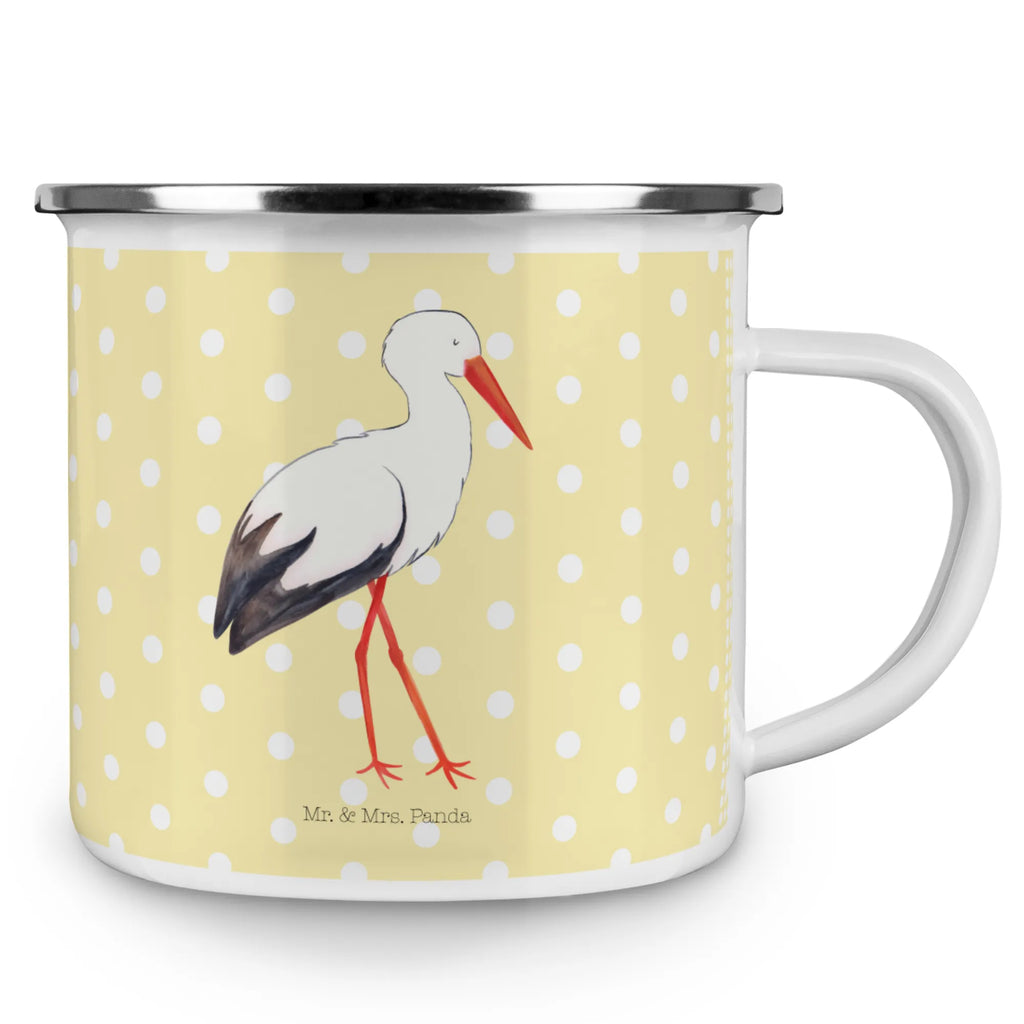 Enamel camping mug Stork Trinkbecher, reisetasse, blechbecher, Pott, metallbecher, wanderbecher, Emailletasse, Tasse, Teetasse, Becher, Campingtasse, emaillebecher, Tasse Emaille, Emaille Tasse, Campingbecher, Kaffeebecher, Metalltasse, Kaffeetasse, becher emaille, Reisebecher, wandertasse, Teebecher, Blechtasse, Emaille Becher, Tiere, Tiermotive, Gute Laune, Lustige Sprüche, Babybauch, Baby, Mütter, Mutter, Schwangerschaft, Storch, Mutter Werden, Störche, Schwanger, Geburt
