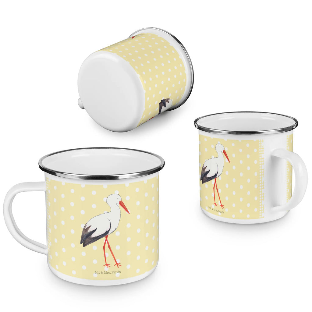 Enamel camping mug Stork Trinkbecher, reisetasse, blechbecher, Pott, metallbecher, wanderbecher, Emailletasse, Tasse, Teetasse, Becher, Campingtasse, emaillebecher, Tasse Emaille, Emaille Tasse, Campingbecher, Kaffeebecher, Metalltasse, Kaffeetasse, becher emaille, Reisebecher, wandertasse, Teebecher, Blechtasse, Emaille Becher, Tiere, Tiermotive, Gute Laune, Lustige Sprüche, Babybauch, Baby, Mütter, Mutter, Schwangerschaft, Storch, Mutter Werden, Störche, Schwanger, Geburt
