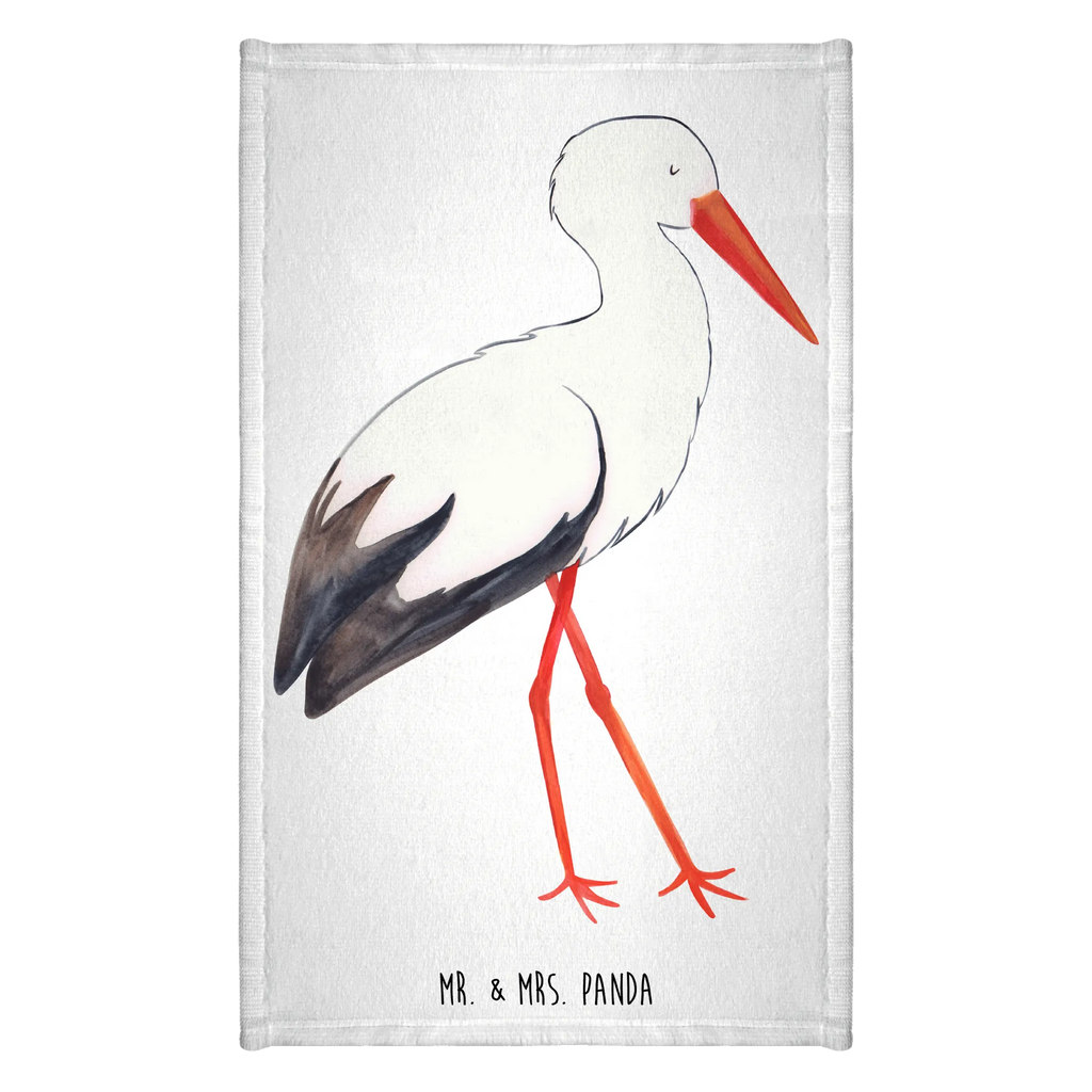 Hand towel Stork children, Towel, big, towels, bath towel, baby, bathroom, small animals, cute, funny, cute animal motives, hand drawn, small world, funny sayings, good mood, happy, gifts, gift ideas, special gifts, animal lover, card, stork, pregnant, becoming a mother, baby bump, mother, birth, pregnancy, mothers