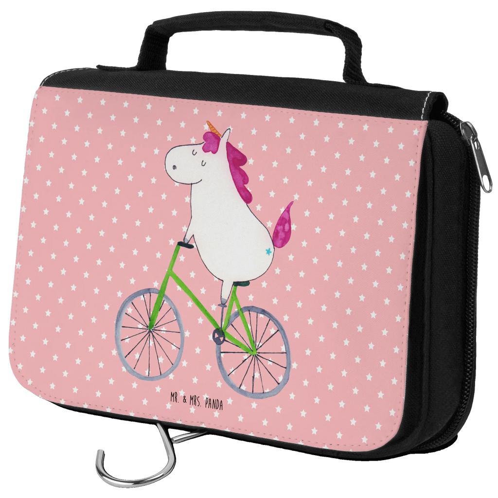 Wash bag unicorn cyclist Cosmetic bag, To hang up, Gentlemen, Ladies, Wash bag, Toilet bag, unicorn, unicorns, cyclist gift, confetti, love affliction, present, luxury problem, grief, fairy dust, cycling, wheel, bike