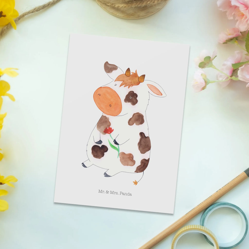 Postcard Cow Designkarte, Kunstkarten, Postkarten, einzelkarte, Ansichtskarten, Ansichtskarte, spruchkarte, Grußkarte, Motivkarte, kunstkarte, Postkarte, bildkarte, Fotokarte, Landwirtin, Hoftiere, Landwirt, Bauernhof, Kuh, Milch, Motivtion, Spruch, Träume, Flausen, Milchkuh, Hof, Kühe, Magie