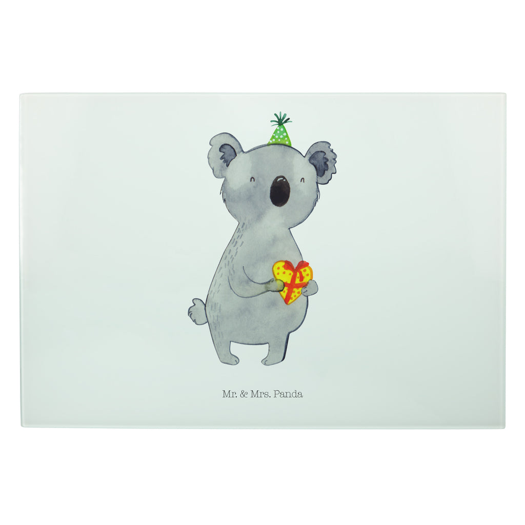 Glasschneidebrett Koala Geschenk Glasschneidebrett, Schneidebrett, Koala, Koalabär, Geschenk, Geburtstag, Party